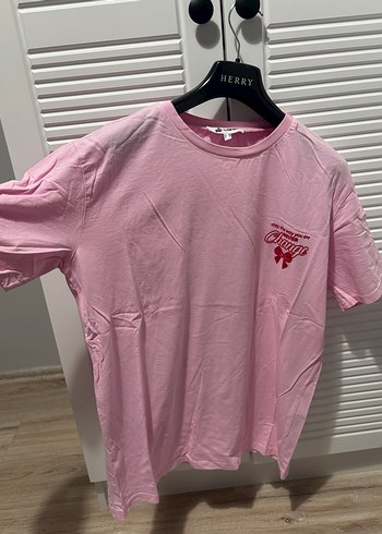 Koton Pembe Oversize Cicekli Tisort Rahat Ve Sik