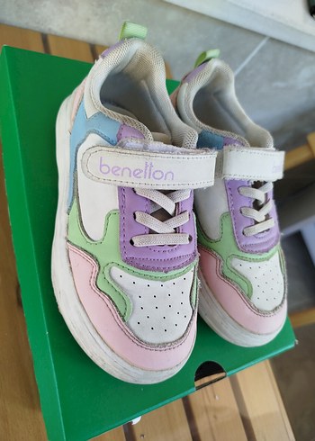 Renkli Bağcıklı ve Cırtcırtlı Kız Çocuk Spor Ayakkabı - Görsel 2