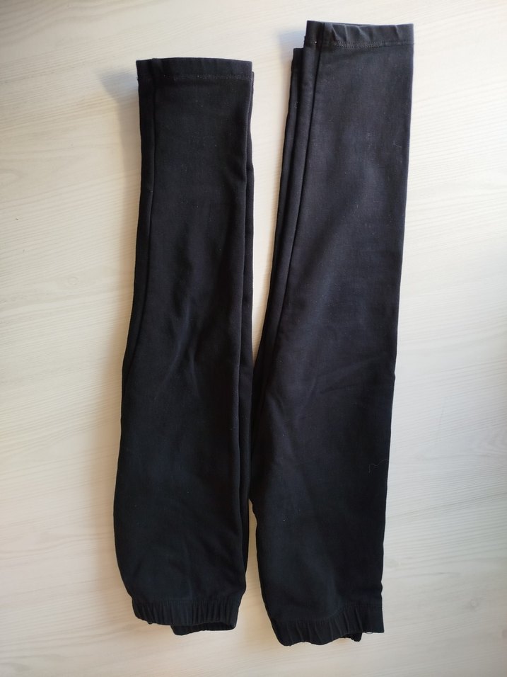 Kız Çocuk Siyah Düz Tayt - Görsel 2