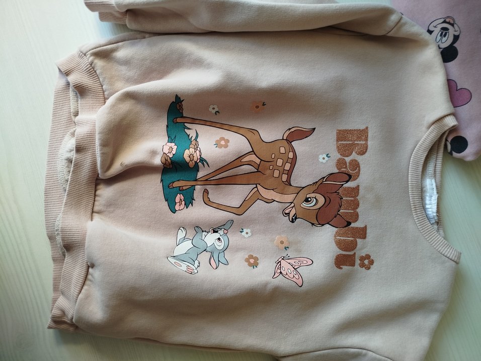 Kız Çocuk Pamuklu Desenli Sweatshirt - Görsel 4