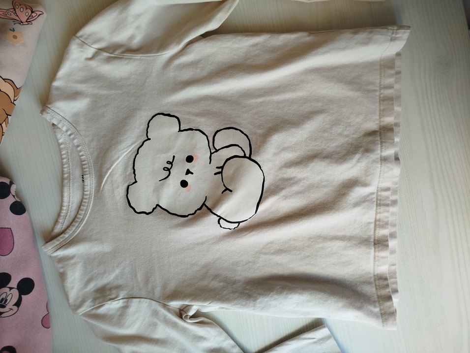 Kız Çocuk Pamuklu Desenli Sweatshirt - Görsel 3