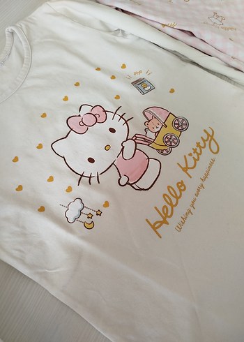 Hello Kitty Baskılı pijama takımı - Görsel 3