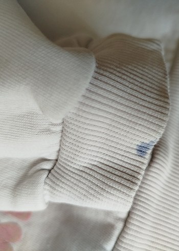 Kız Çocuk Beyaz Baskılı Sweatshirt - Görsel 3