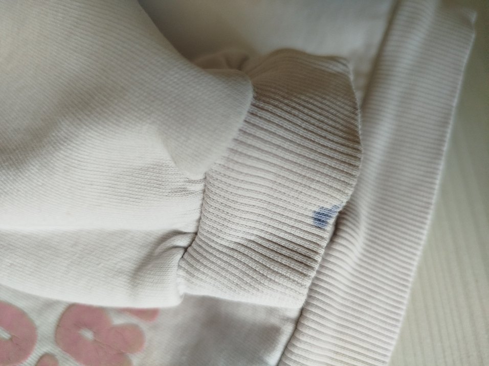 Kız Çocuk Beyaz Baskılı Sweatshirt - Görsel 3