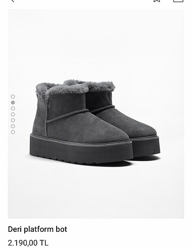 Oysho deri platform bot ( Ugg )