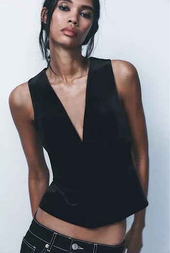 Zara kadife bluz