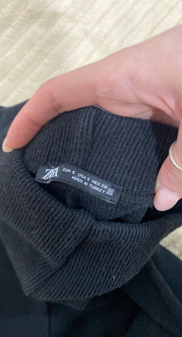 siyah Kadın Elastik Kumaş Pantolon - Görsel 2