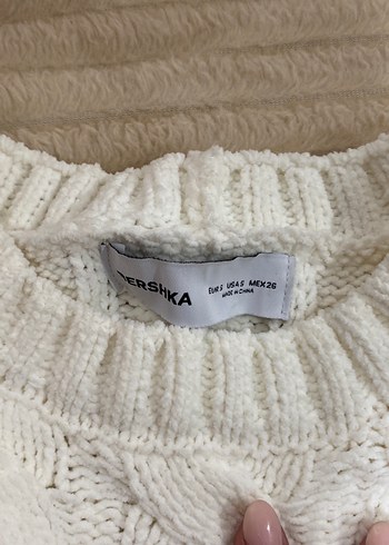 Beyaz Triko Kadın Kazak - Görsel 3