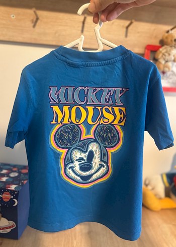 Erkek Çocuk Mavi Batik Desenli Kısa Kollu Tişört - Görsel 5