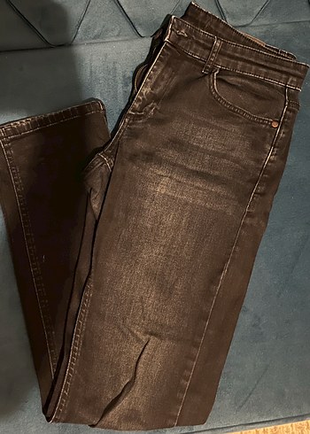 Diğer Koyu Kahverengi Denim Jean