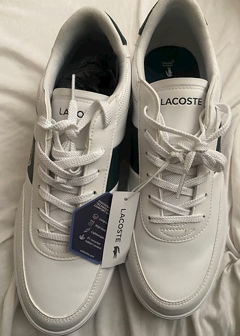 43 Beden Lacoste Beyaz Erkek Spor Ayakkabı Velcro