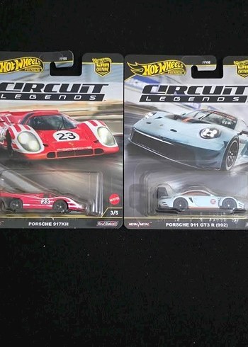Hot Wheels Porsche 917KH ve 911 GT3 R Oyuncak Araba Seti