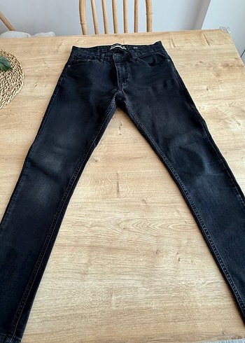 Siyah Midi Boy Kadın Denim Jean