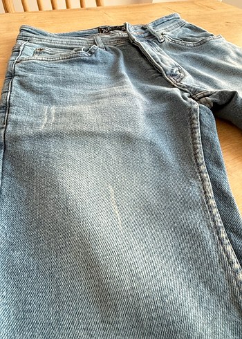 s/m Beden Gri Mavi Erkek Denim Pantolon