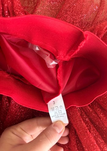 Kız Çocuk Kırmızı Dantel Detaylı Bohem Etek - Görsel 6