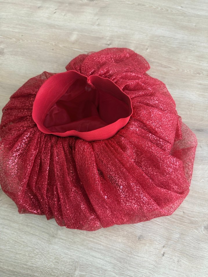 Kız Çocuk Kırmızı Dantel Detaylı Bohem Etek - Görsel 4