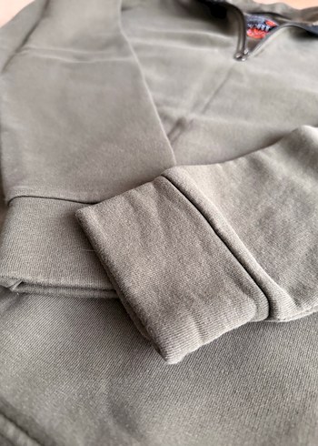 Gri Fermuarlı Erkek Sweatshirt - Görsel 6