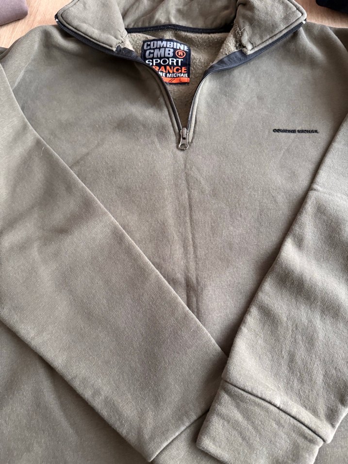 Gri Fermuarlı Erkek Sweatshirt - Görsel 2