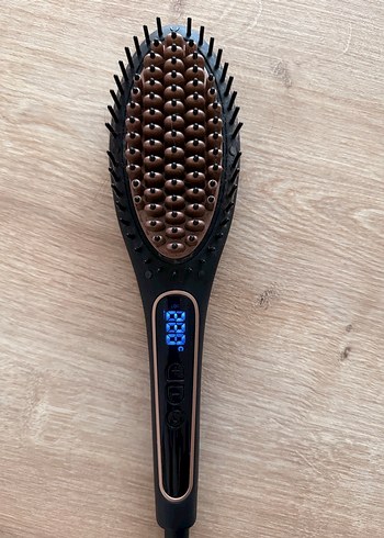 Kahverengi Elektrikli Saç Düzleştirici Fırça - Görsel 6