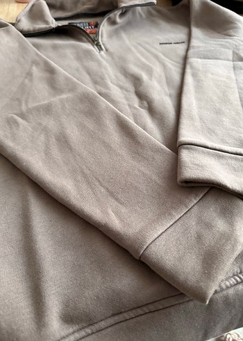 Gri Fermuarlı Erkek Polar Sweatshirt - Görsel 5