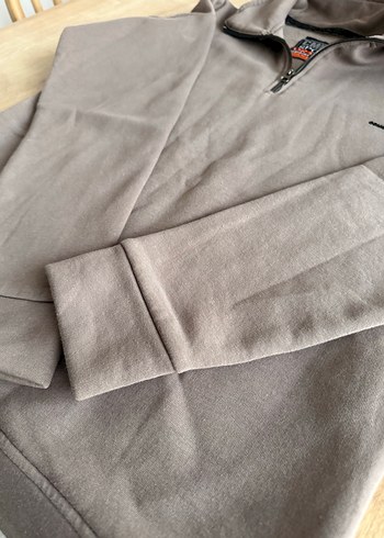 Gri Fermuarlı Erkek Polar Sweatshirt - Görsel 4