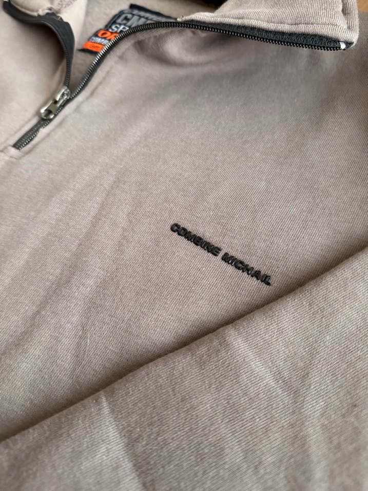 Gri Fermuarlı Erkek Polar Sweatshirt - Görsel 3