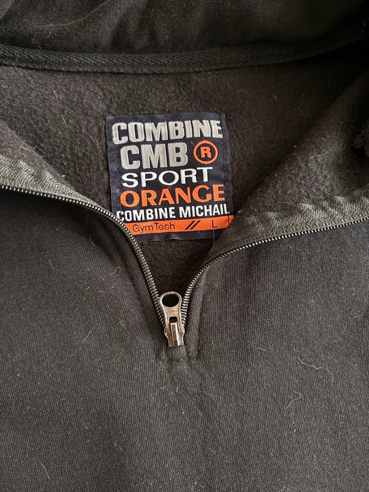 Gri Fermuarlı Yüksek Yakalı Erkek Sweatshirt - Görsel 2