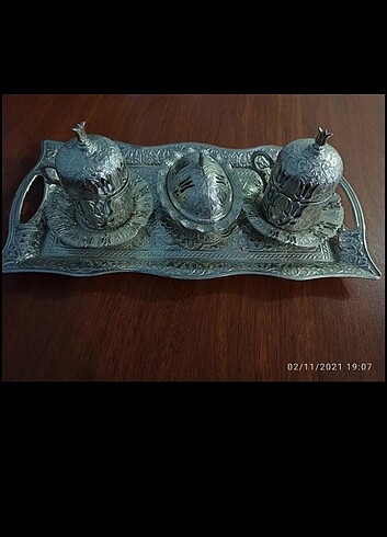 Gümüş kahve seti