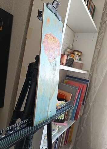 Kadife çiçeği yağlıboya resim tablo  - Görsel 2