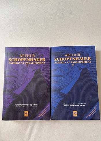 Arthur Schopenhauer Parerga ve Paralipomena Seti