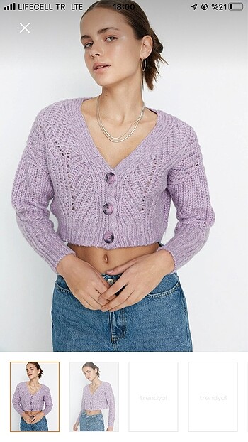 Crop hırka