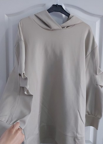 Trendyol & Milla Bej Kapüşonlu Kadın Sweatshirt
