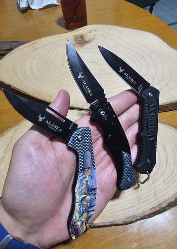 Çok Renkli Katlanabilir Cep Bıçakları Seti - Görsel 3