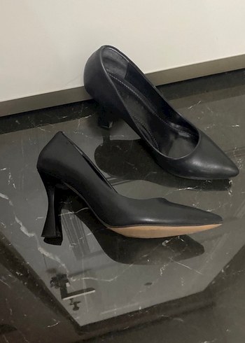 Abiye Siyah Klasik Stiletto Topuklu Kadın Ayakkabı