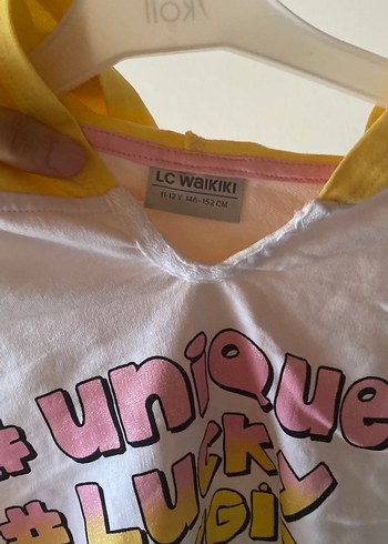 Renkli Baskılı Kız Sweatshirtü Kapüşonlu - Görsel 3