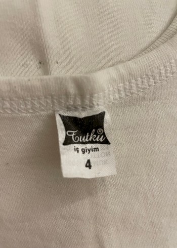 Beyaz Desensiz Çocuk Atlet - Görsel 4