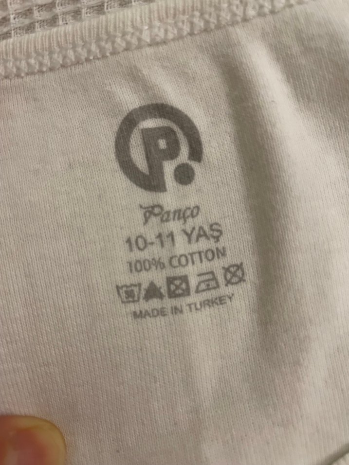 Beyaz Desensiz Çocuk Atlet - Görsel 2