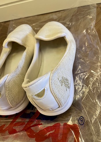 39 Beden Beyaz Kadın Sneakers Velcro Bantlı