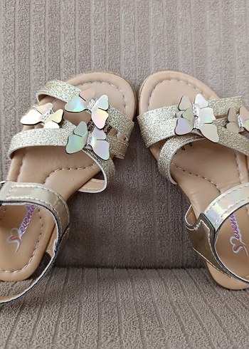 Seven 7 Los Angeles Jeans Kız Çocuk Altın Renkli Simli Sandalet