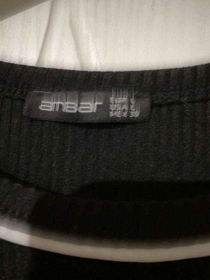 Siyah Kısa Kollu Kadın Tişört - Görsel 5