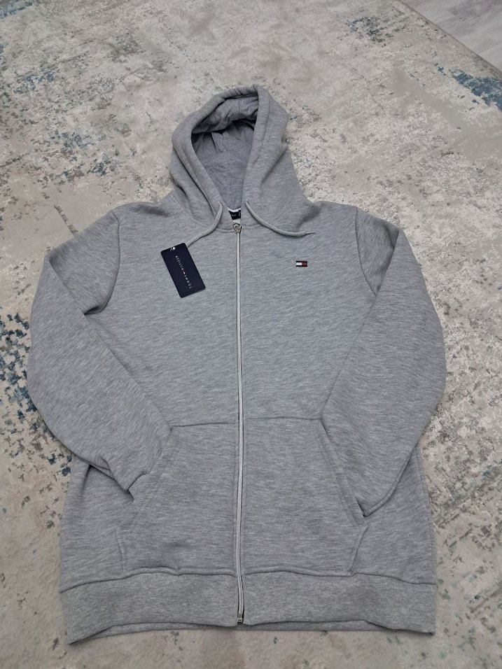 ERKEK KAPŞONLU SWEATSHİRT TAM FERMUAR  HIRKA POLAR - Görsel 2