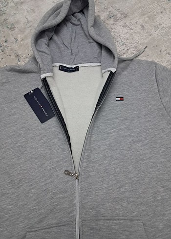 ERKEK KAPŞONLU SWEATSHİRT TAM FERMUAR  HIRKA POLAR - Görsel 2