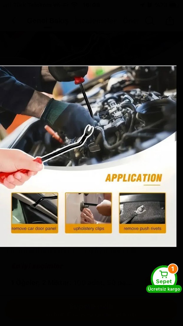 Oto kaporta çamurluk tampom klipsleri - Görsel 3