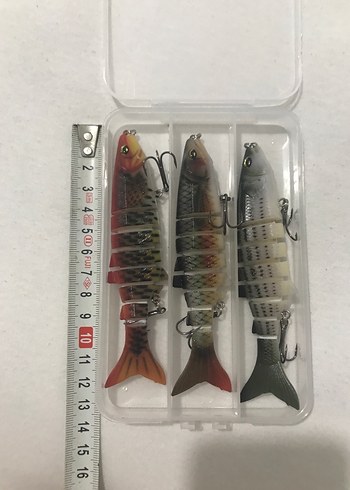 3 Adet Çok Ekkemli  LureMaster Renkli Balık Figürleri Seti - Görsel 6