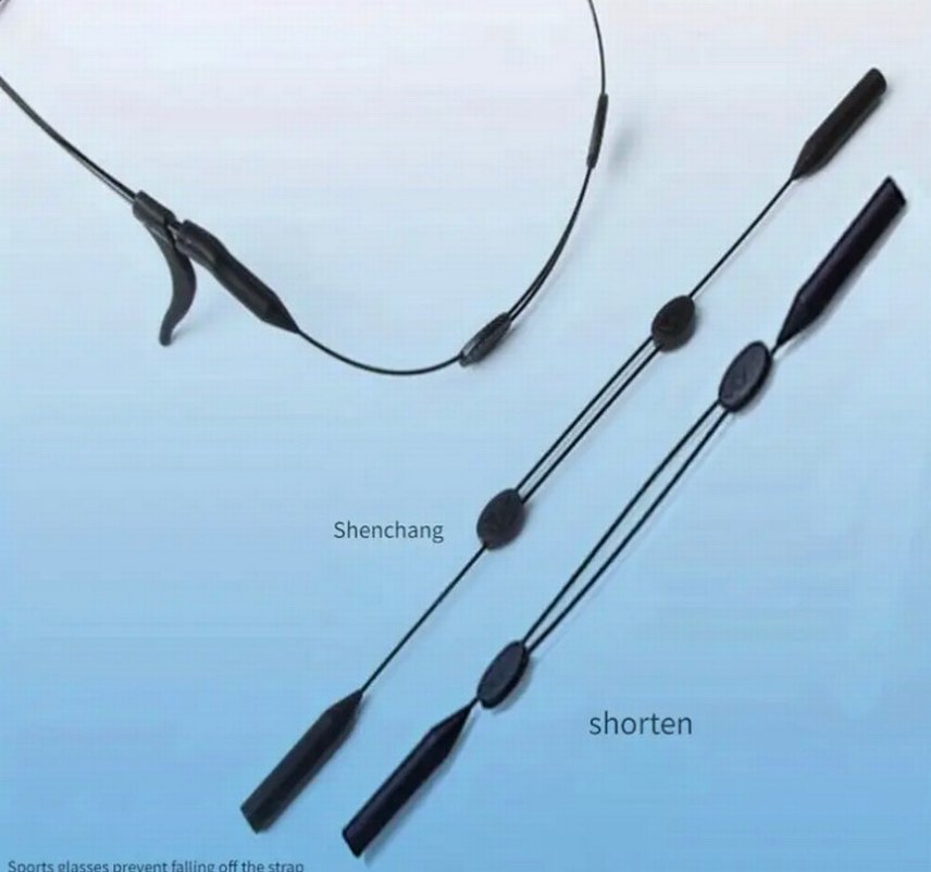 Kadın  Erkek Elastik Gotik Siyah Gözlük Askısı - Görsel 2