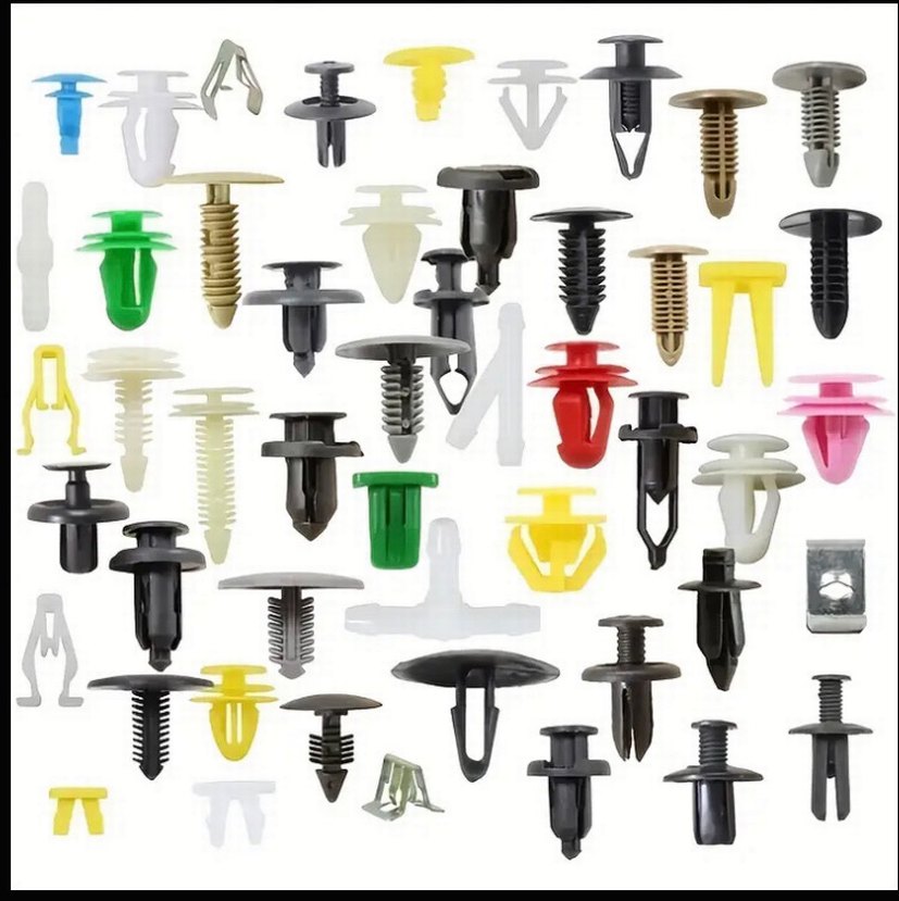 Renkli oto kaporta çamurluk tampon klipsleri - Görsel 2