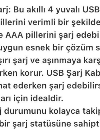 Beyaz NiCd AAA Pil Şarj Cihazı - Görsel 8