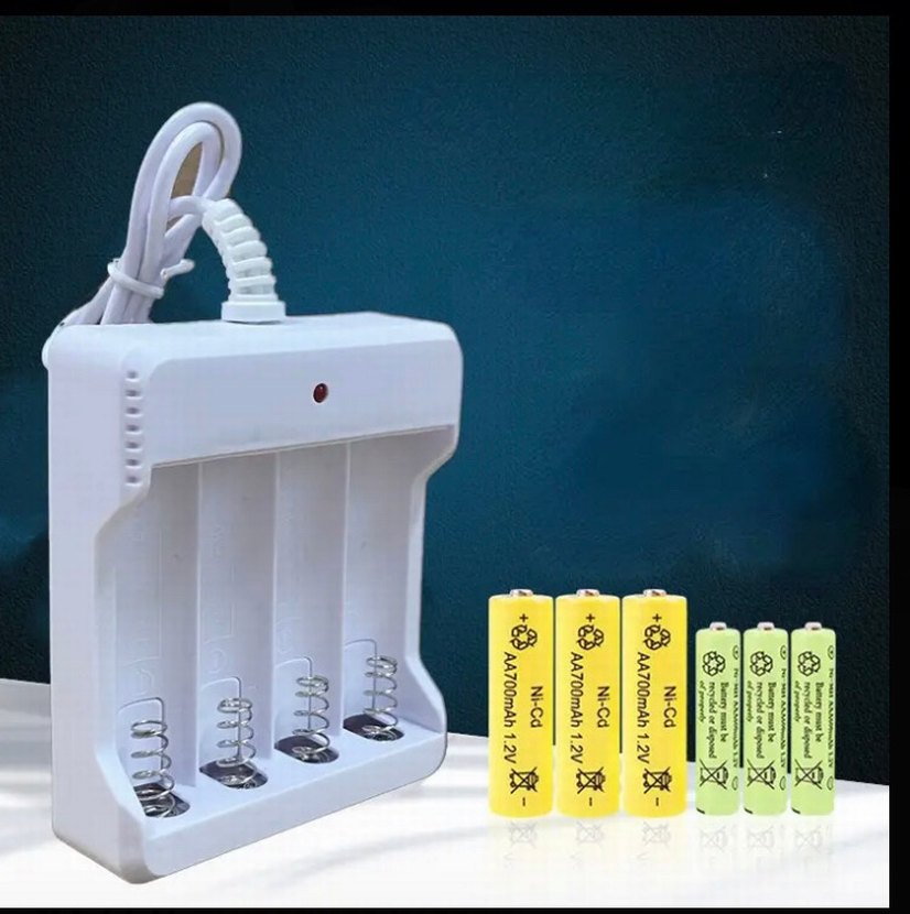 Beyaz NiCd AAA Pil Şarj Cihazı - Görsel 2