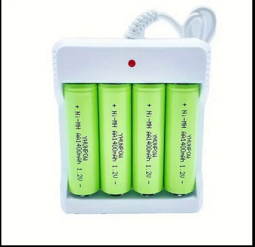 Beyaz NiCd AAA Pil Şarj Cihazı - Görsel 4