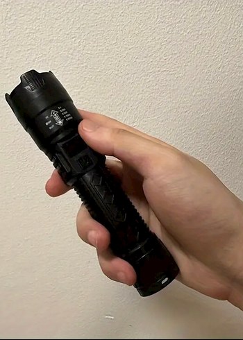 Taşınabilir Siyah El Feneri - Görsel 4